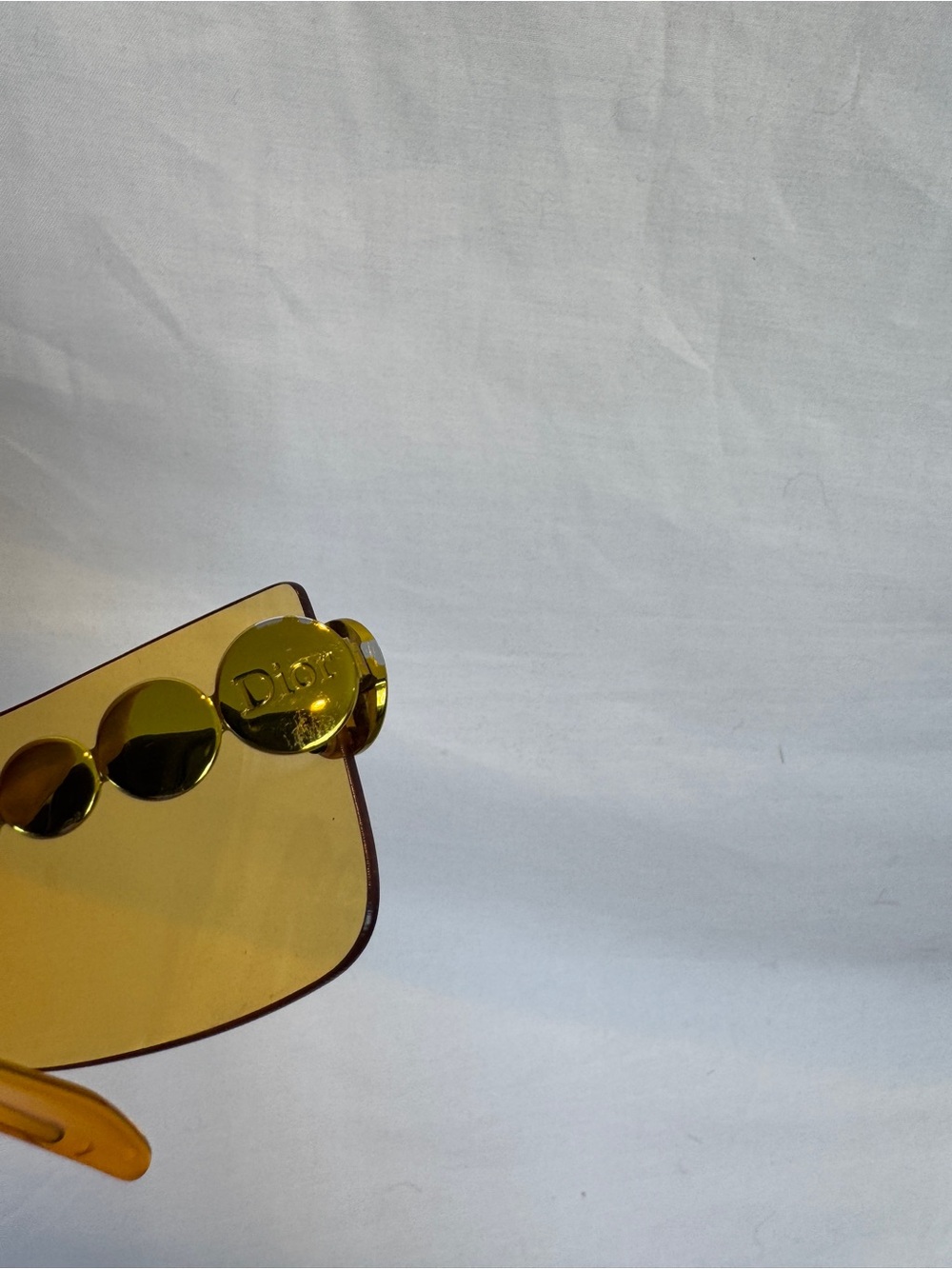 Dior John Galliano Vintage Y2K Amber Millenium Gold Circle Sunglasses - Picture 15 of 16